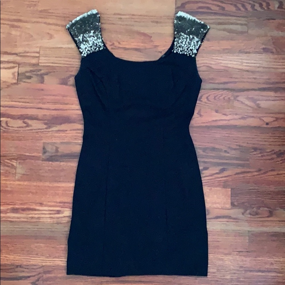 Guess Sequin Sleeve Mini Dress